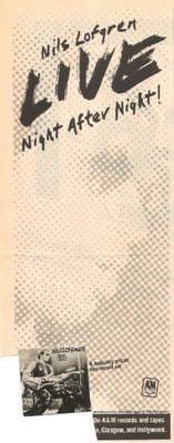 Lofgren, Nils / Night After Night - Album Ad #1 | Magazine Ad (1978)