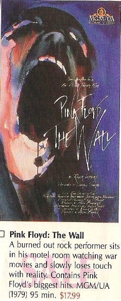 Pink Floyd / The Wall - Video Ad #1 | Magazine Ad (1979)