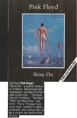 Pink Floyd / Shine On - CD Ad #1 | Magazine Ad (1992)
