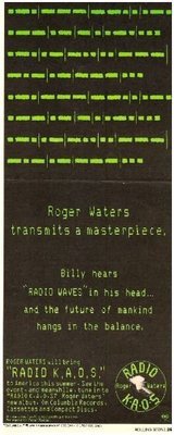 Waters, Roger / Radio K.A.O.S. - Album Ad #1 | Magazine Ad (1987)