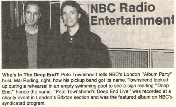 Townshend, Pete / Who&#39;s in the Deep End? (1986)