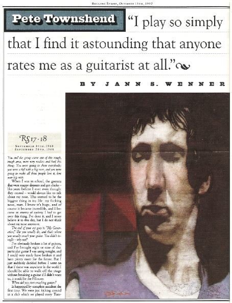 Who, The / Pete Townshend - Interview from 1968 | Magazine Article (1992)