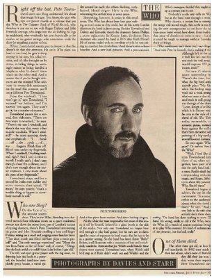 Who, The / Back Together On the Road | Magazine Article with 4 Photos (1989)