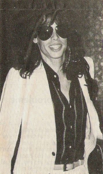 Aerosmith / Steven In Sunglasses, Smiling, Striped Shirt | Magazine Photo (1978)
