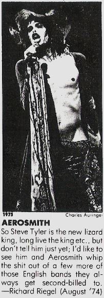Aerosmith / New Lizard King | Magazine Article with Photo (1975)