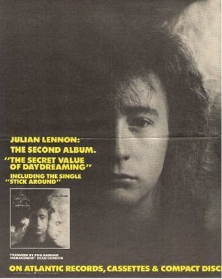 Lennon, Julian / The Secret Life of Daydreaming - Album Ad #1 | Magazine Ad (1986)