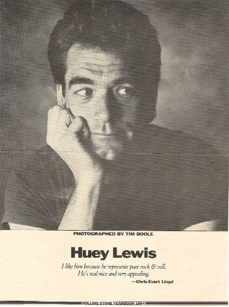 Lewis, Huey (and The News) / Huey Lewis - Closeup, Hand On Chin | Magazine Photo (1984)