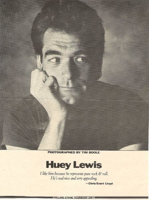 Lewis, Huey (and The News) / Huey Lewis - Closeup, Hand On Chin | Magazine Photo (1984)