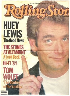 Lewis, Huey (and The News) / The Good News (Rolling Stone Cover) | Magazine Article with 3 Photos (1984)
