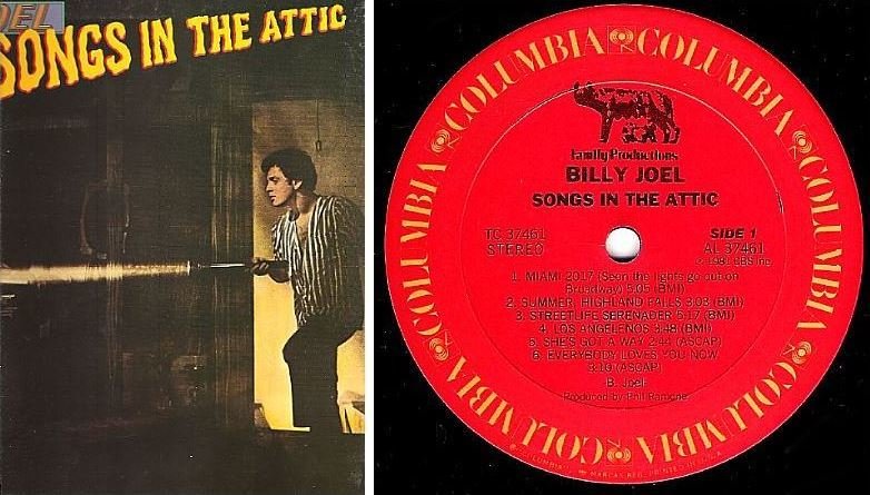 Joel, Billy / Songs In the Attic | Columbia TC-37461 | Album (12" Vinyl) | September 1981