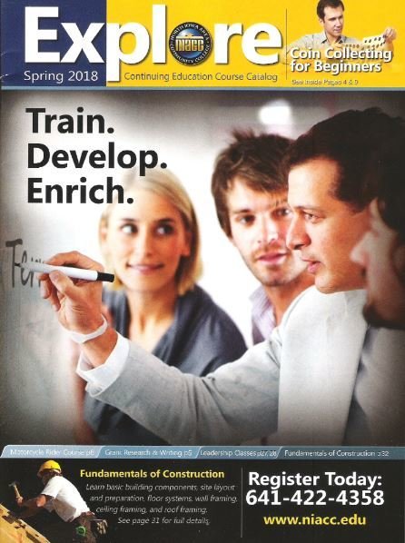Explore (NIACC) / Train. Develop. Enrich. / Spring 2018