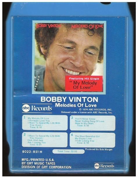 Vinton, Bobby / Melodies of Love | ABC 8022-851-H | 1974