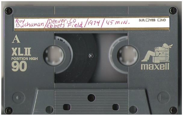 Buchanan, Roy / Denver, CO - September 13, 1974