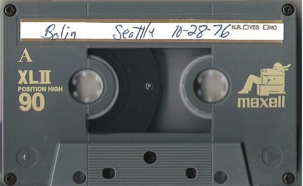 Bolin, Tommy / Seattle, WA - October 28, 1976