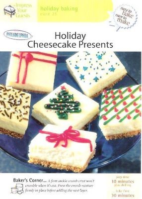 Easy to Bake, Easy to Make / Holiday Cheesecake / Holiday Baking Card 25 | Recipe Card | 2001
