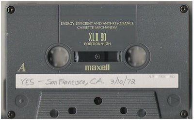 Yes / San Francisco, CA - March 10, 1972