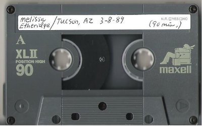 Etheridge, Melissa / Tucson, AZ - March 8, 1989