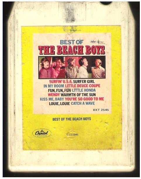 Beach Boys, The / The Best of the Beach Boys / Capitol 8XT-2545 | White Shell | 8-Track Tape | 1966