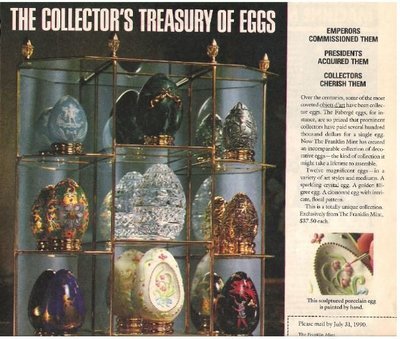 Franklin Mint, The / The Collector&#39;s Treasury of Eggs | Magazine Ad | 1990