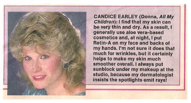 Earley, Candice / Makeup Secrets | Magazine Article + Photo | 1990