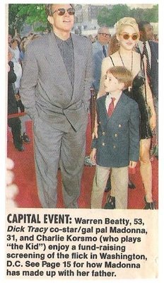 Beatty, Warren (+ Madonna) / Capital Event | Magazine Photo with Caption | 1990