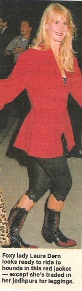 Dern, Laura / Foxy Lady Looks Ready to Ride | Magazine Photo with Caption | 1990