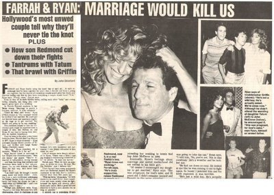 Fawcett, Farrah / Farrah + Ryan: Marriage Would Kill Us (1990)