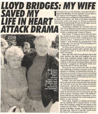 Bridges, Lloyd / My Wife Saved My Life in Heart Attack Drama (1992)