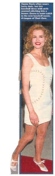 Davis, Geena / Baseball Dress with Red Stitching (1992)