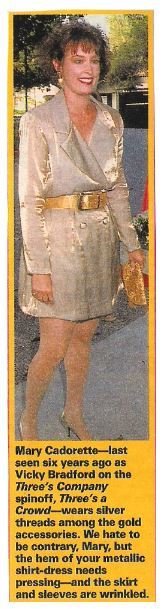 Cadorette, Mary / Silver Threads Among the Gold Accessories | Magazine Photo with Caption | 1992