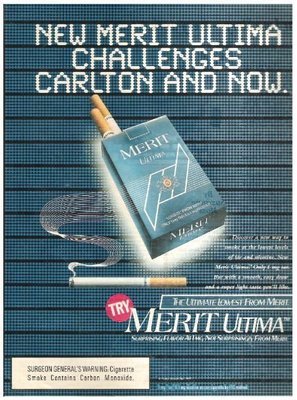 Merit (Cigarettes) / Ultima | Magazine Ad (Full Page) | 1992