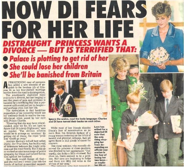 Princess Diana / Now Di Fears For Her Life (1992)