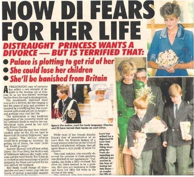Princess Diana / Now Di Fears For Her Life (1992)