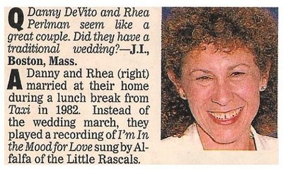 Perlman, Rhea / Married At Their Home / 1992