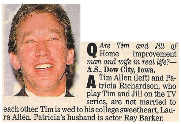 Allen, Tim / Not Married to Each Other / 1992