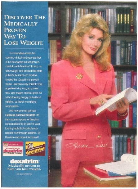 Hall, Deidre / Dexatrim - Discover the Medically Proven Way to Lose Weight | Magazine Ad (Full Page) | 1992