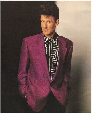 Lovett, Lyle / Purple Wool and Linen Herringbone Jacket | Magazine Photo | 1992