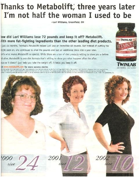 Twinlab / Metabolift | Magazine Ad (Full Page) | 2002