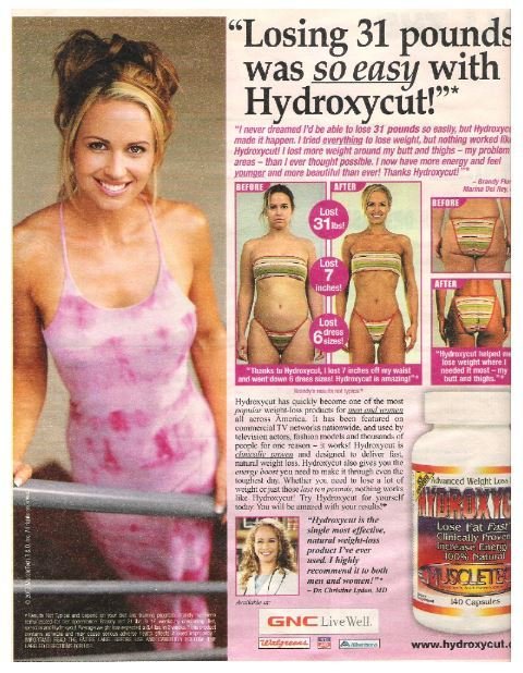 Hydroxycut / Losing 31 Pounds Was So Easy with Hydroxycut! | Magazine Ad (Full Page) | 2002