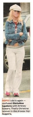 Aguilera, Christina / Droopy Hip-Huggers | Magazine Photo with Caption | 2002
