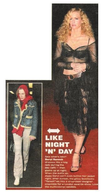 Hannah, Daryl / Like Night 'N' Day | 2 Magazine Photos with Caption | 2002