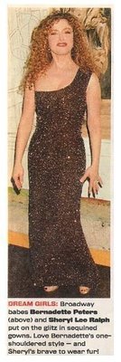Peters, Bernadette / One-Shoulder Sequined Gown | Magazine Photo with Caption | 2002