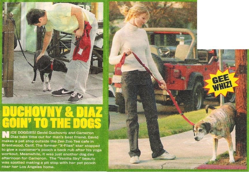 Duchovny, David / Duchovny + Diaz Goin&#39; to the Dogs | 2002 | with Cameron Diaz