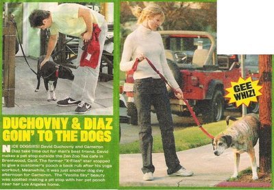 Duchovny, David / Duchovny + Diaz Goin&#39; to the Dogs | 2002 | with Cameron Diaz
