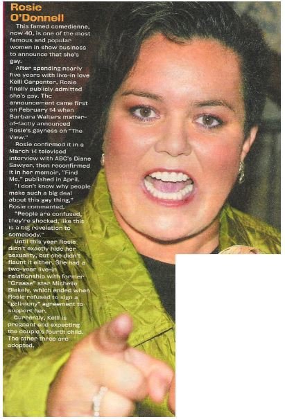 O'Donnell, Rosie / This Famed Comedienne | Magazine Article with Photo | 2002