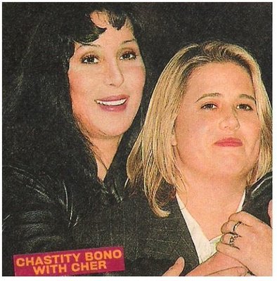 Cher / Chastity Bono with Cher | Magazine Photo with Caption | 2002