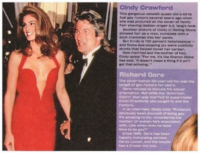 Crawford, Cindy / Gorgeous Catwalk Queen / 2002 / with Richard Gere