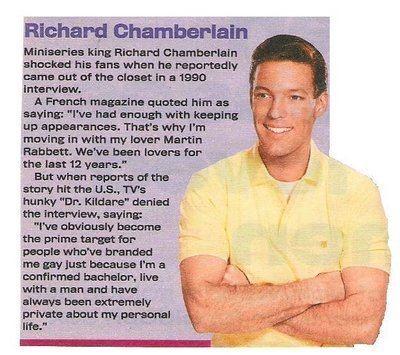 Chamberlain, Richard / Always Been Extremely Private / 2002