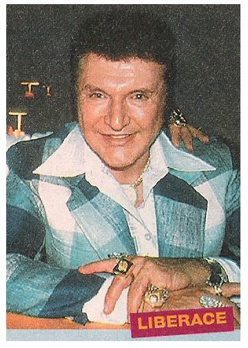 Liberace / Blue-Green and White Plaid Suit | Magazine Photo with Caption | 2002