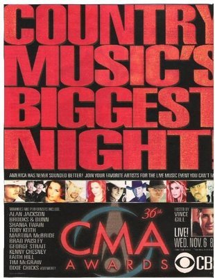 CMA Awards / Country Music&#39;s Biggest Night | Magazine Ad (Full Page) | 2002
